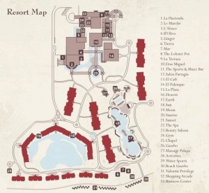 Valentin Imperial Maya resort map