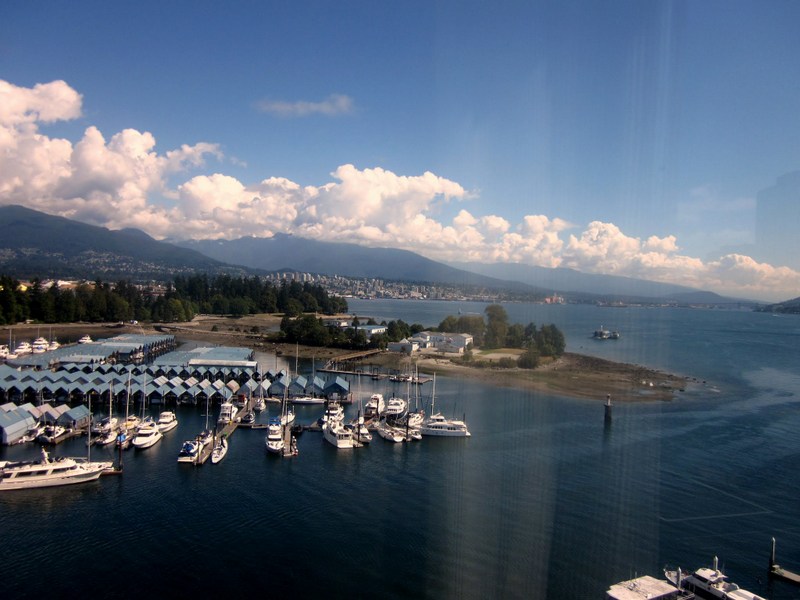 View from The Westin Bayshore on my trip to Vancouver