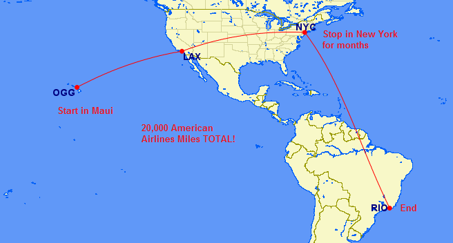 Adding “Better Than Free” One-Ways on American Airlines: Fly to South America for 20,000 Miles All Year!