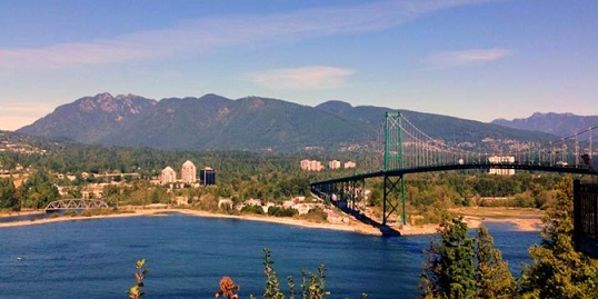 Lion's Gate Bridge in Vancouver