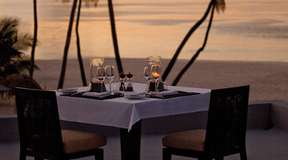 Private dining at Park Hyatt Maldives at the rooftop terrace