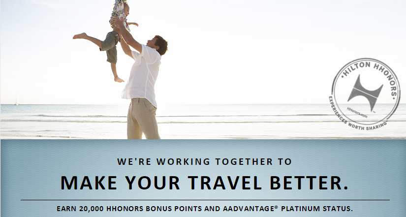 Free American Airlines Platinum Status with Hilton? (Targeted)